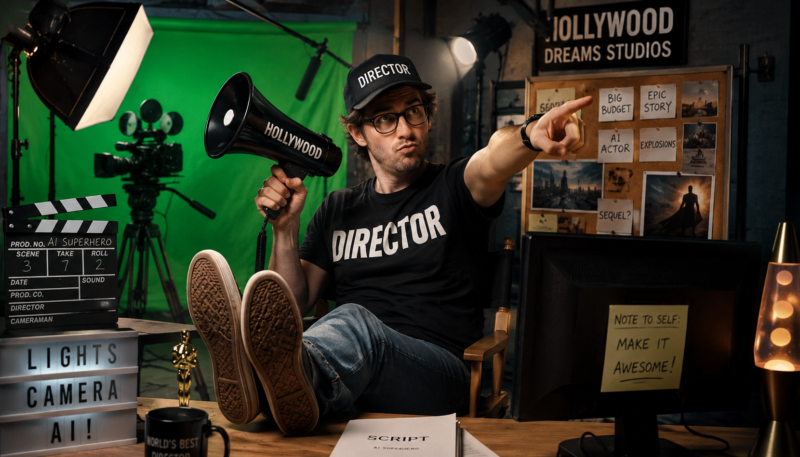 AI film making and photography technology helping beginners create videos, films and social media content.