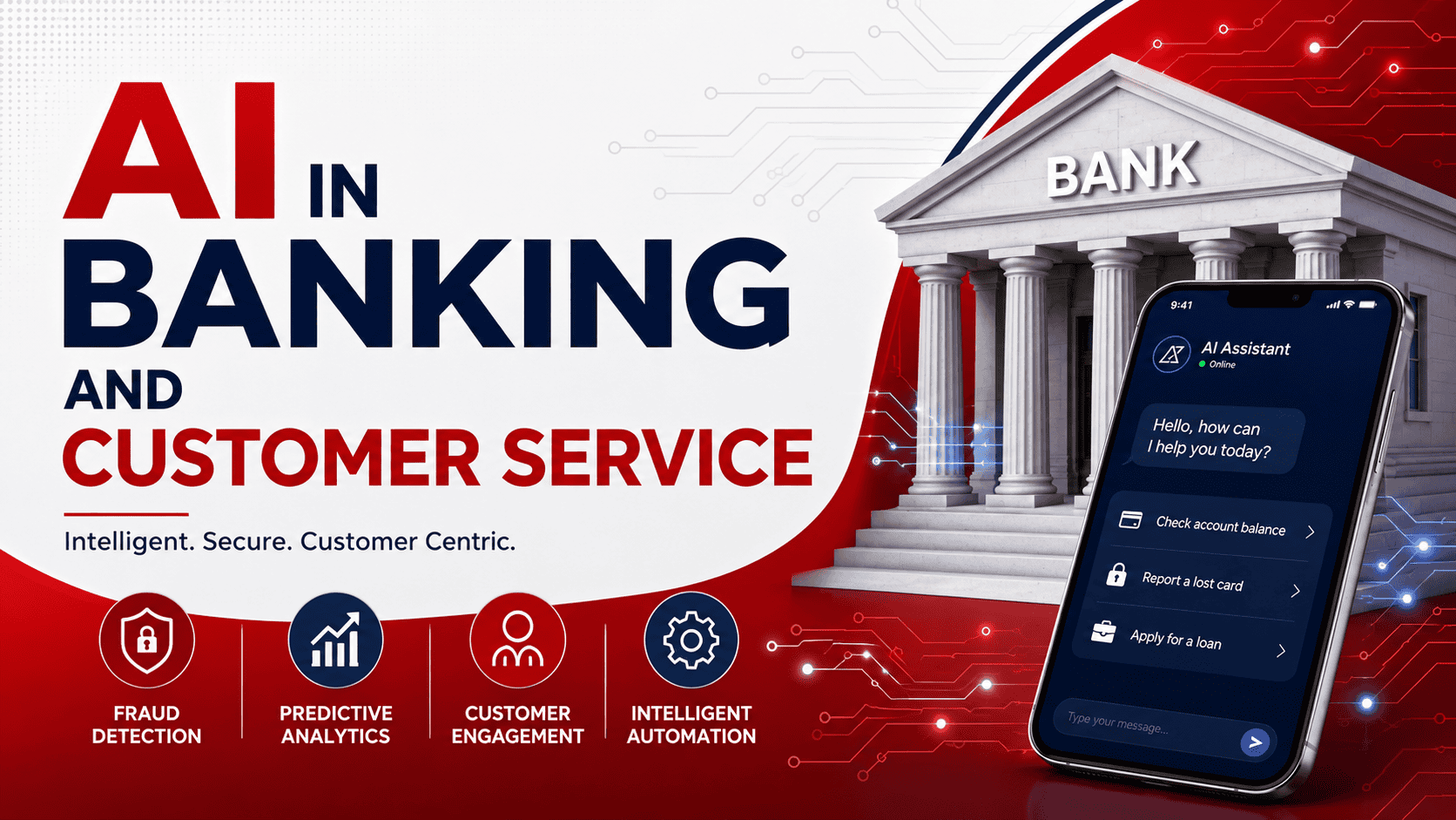 AI in Banking is accelerating faster than ever with AI powered customer service, fraud detection, predictive analytics and intelligent banking automation.