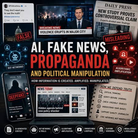 📡 AI, Fake News, Propaganda, and Political Manipulation