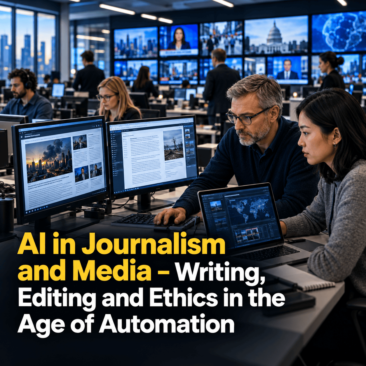 📰 AI in Journalism and Media – Writing, Editing, and Ethics in the Age of Automation