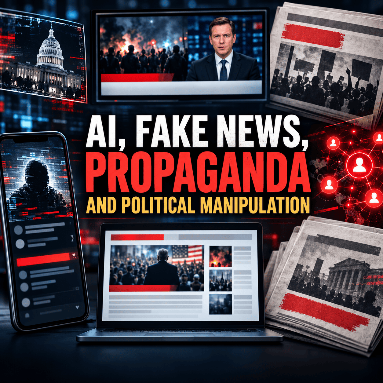 📡 AI, Fake News, Propaganda, and Political Manipulation