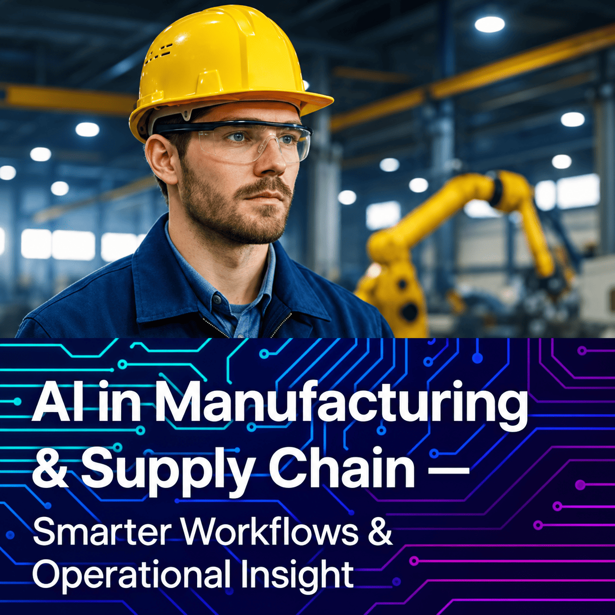 🏭 AI in Manufacturing & Supply Chain – Smarter Workflows & Operational Insight